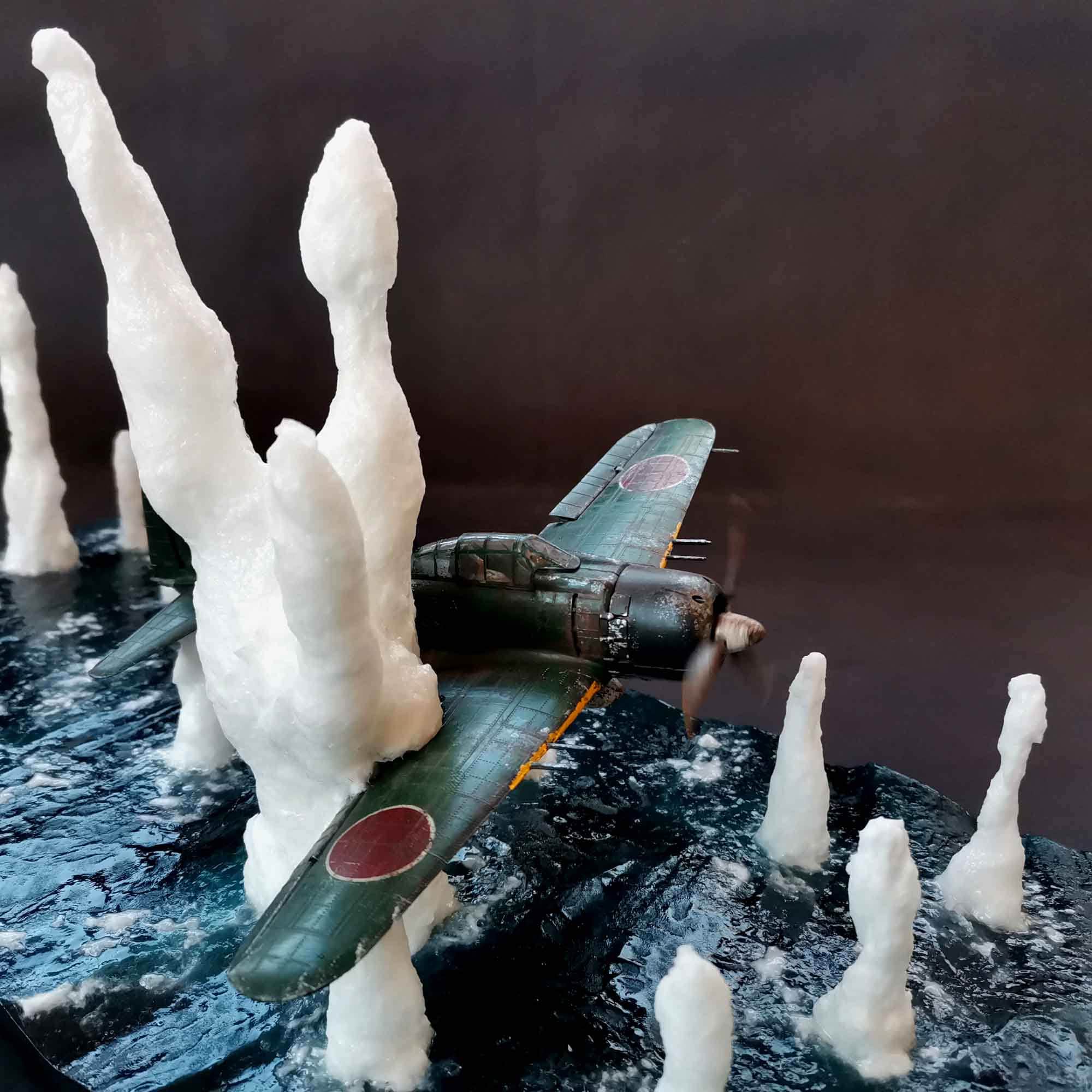 三菱 A6M 零戦ジオラマ。 1/48スケール。 - Etsy 日本