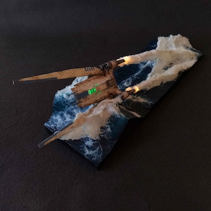 Diorama U-Flügel. Krieg der Sterne. Schurke Eins.