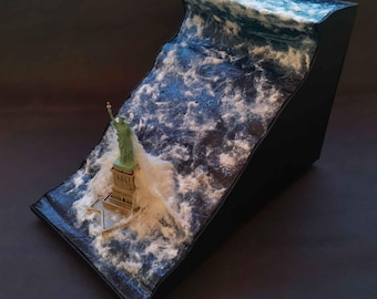 Statue of Liberty diorama. The day after tomorrow.