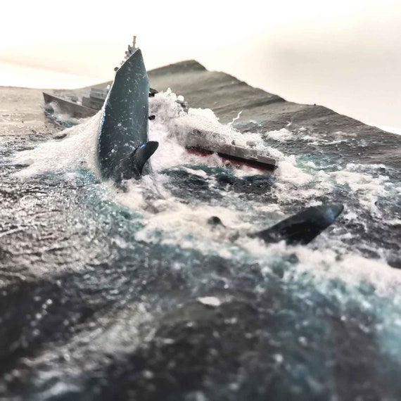 Diorama DIY de Megalodonte 🦈 