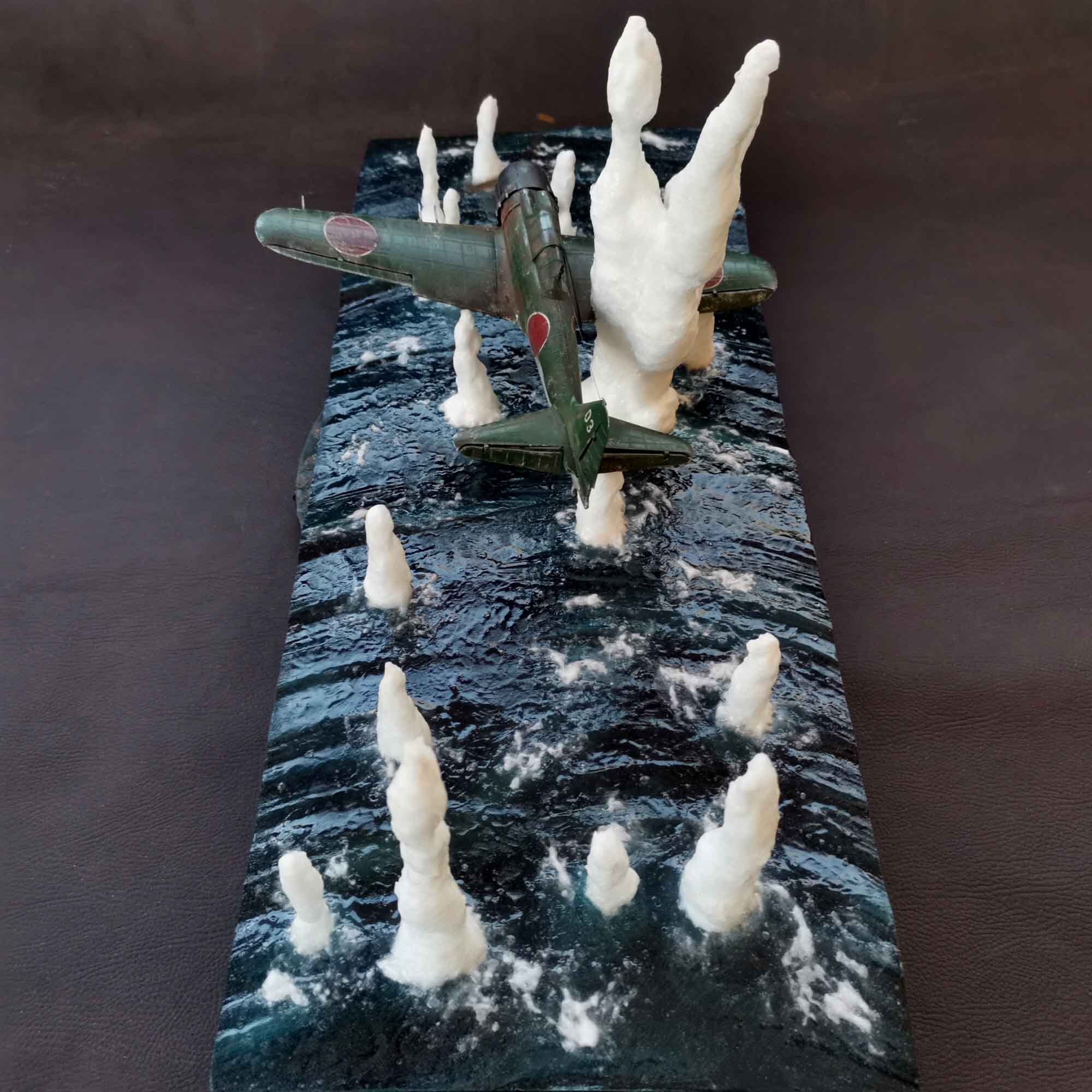 三菱 A6M 零戦ジオラマ。 1/48スケール。 - Etsy 日本