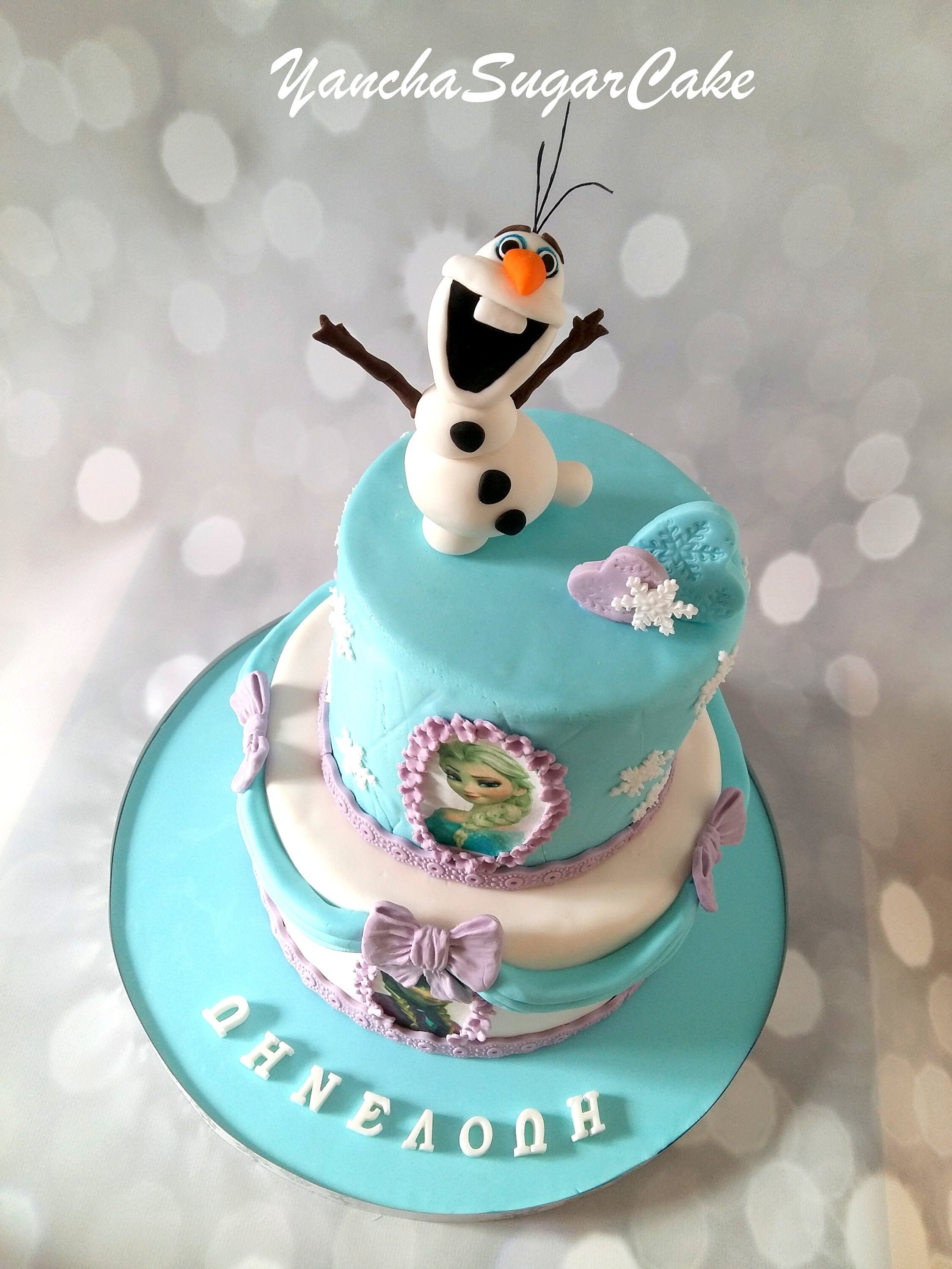 Frozen Mixte Elsa Anna Colore Joyeux Anniversaire Comestible Cupcake Topper Decoration