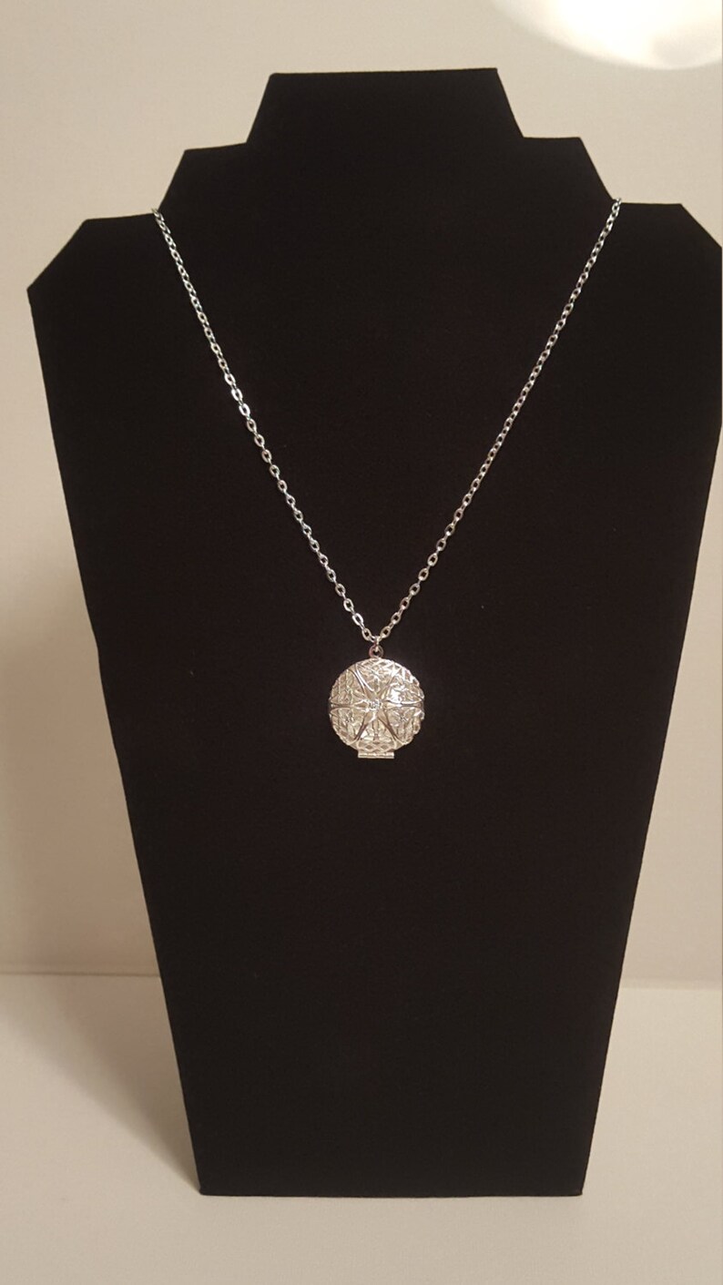 Silver Diffuser Necklace Essential oil necklace