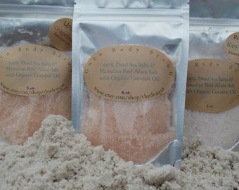 Sea Salt Scrub: Organic Coconut Oil and Dead Sea Salt Body Scrub