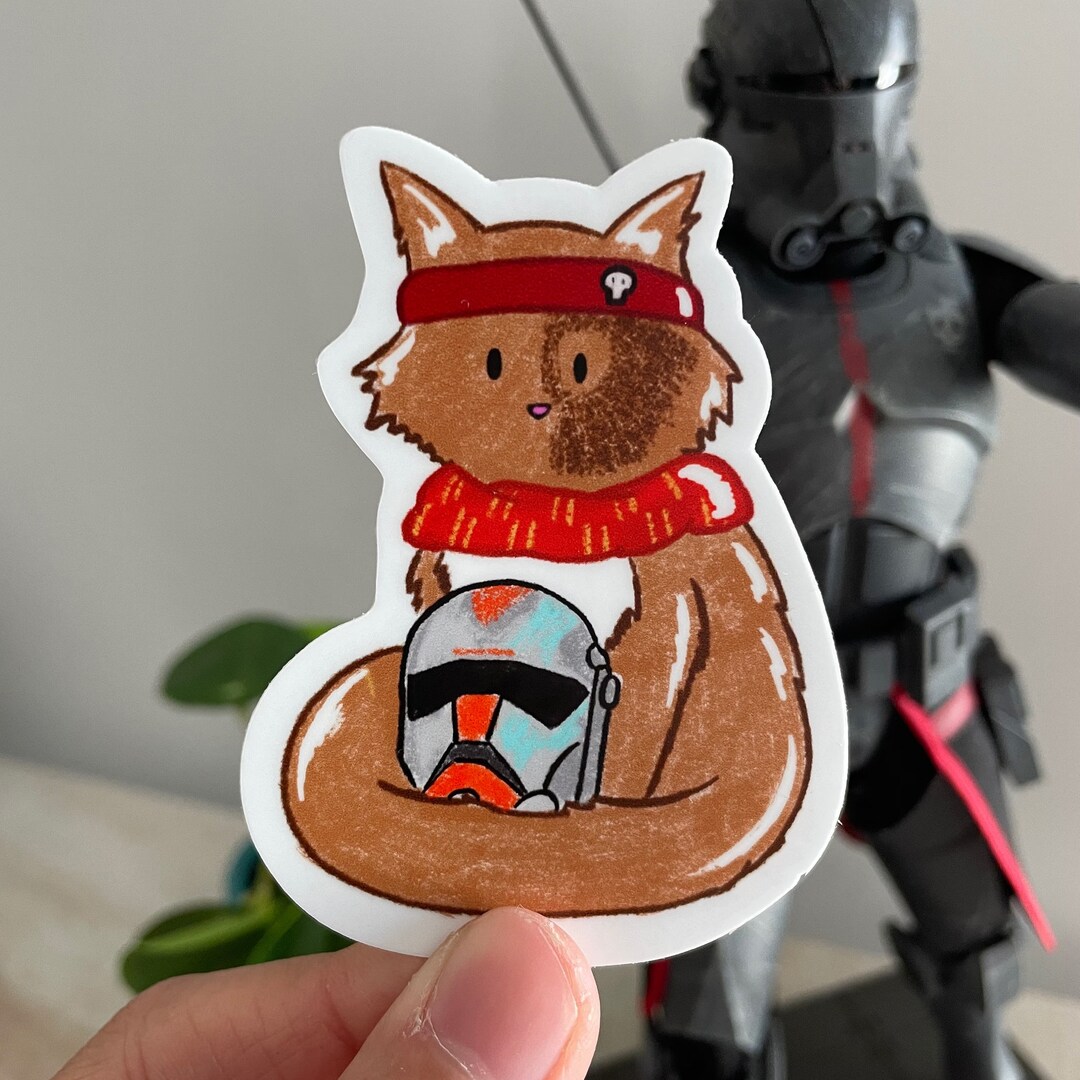 Vinyl Sticker the Bad Batch Stickers Hunter Cat Sticker Etsy