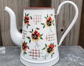 Vintage Enamelware Coffee Pot