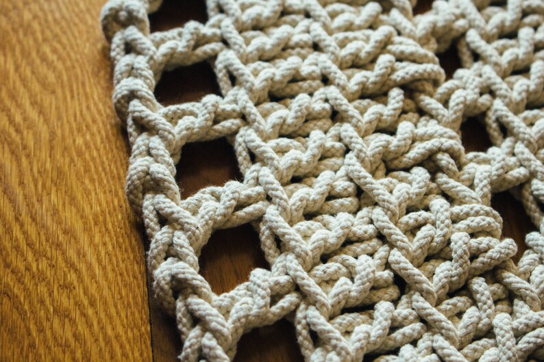 Crochet rug macrame rug rope rug woven rug Etsy