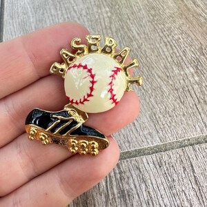 Vintage Jewelry Baseball Brooch Pin Baseball Mom