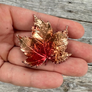 Vintage Jewelry Fall Leaf Brooch Maple Leaf Brooch Leaf Pin Harvest Brooch Fall Jewelry