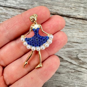 Vintage Dancer Brooch Ballerina Pin