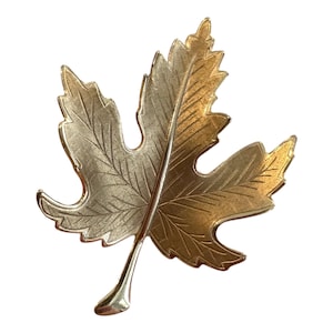 Blattgold Brosche Anstecknadel
