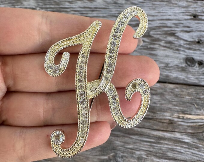 Vintage Jewelry Letter K Brooch Pin - Etsy UK