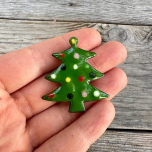 Vintage Jewelry Christmas Tree Brooch Pin