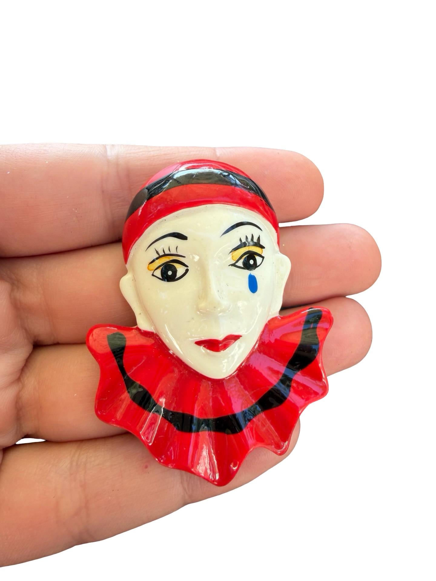 Pierrot Clown Pins - Etsy