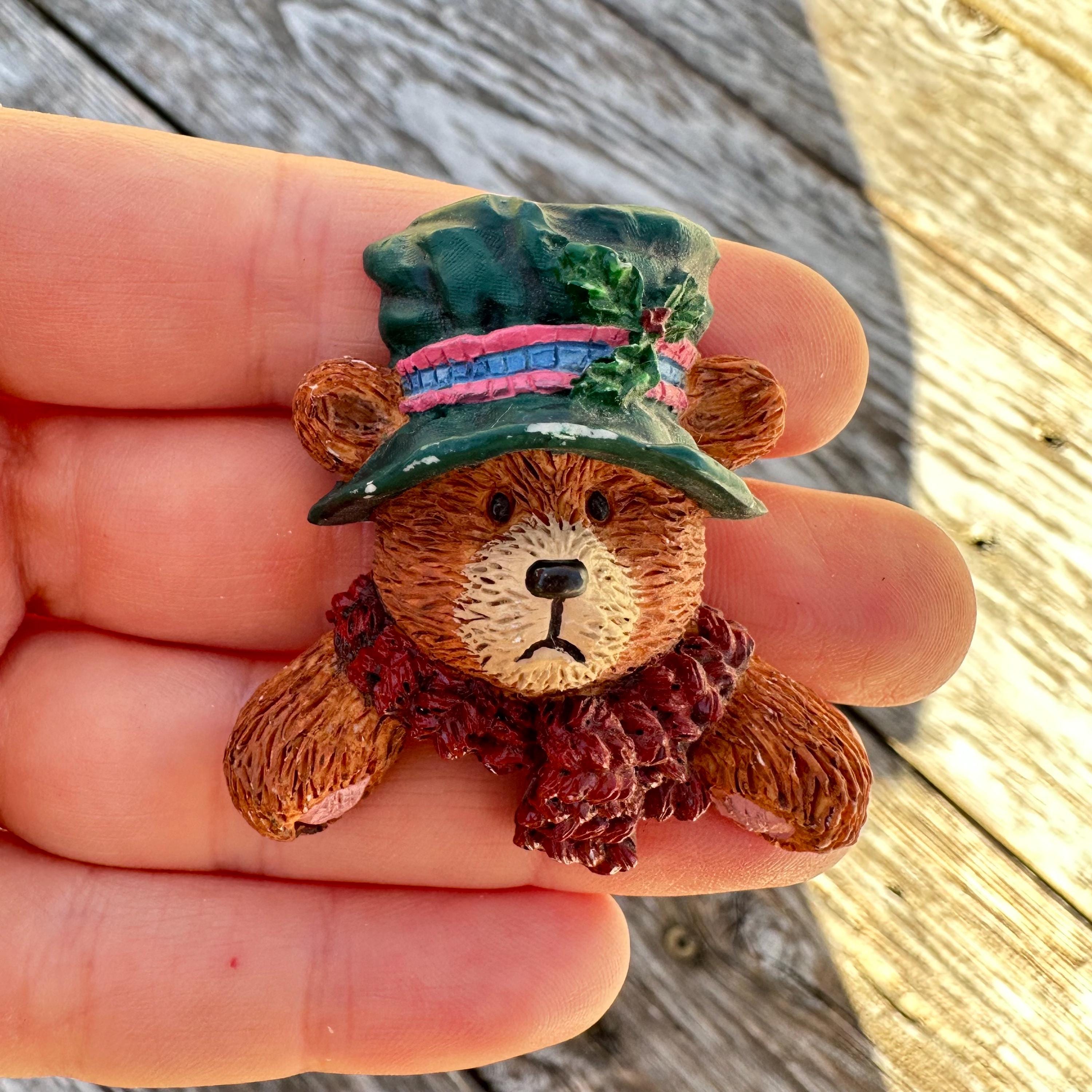 ヴィンテージベアブローチ - 愛らしい帽子ピン - Etsy 日本