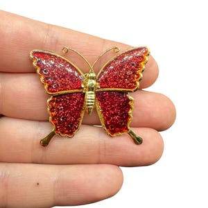 Broche de mariposa de joyería vintage