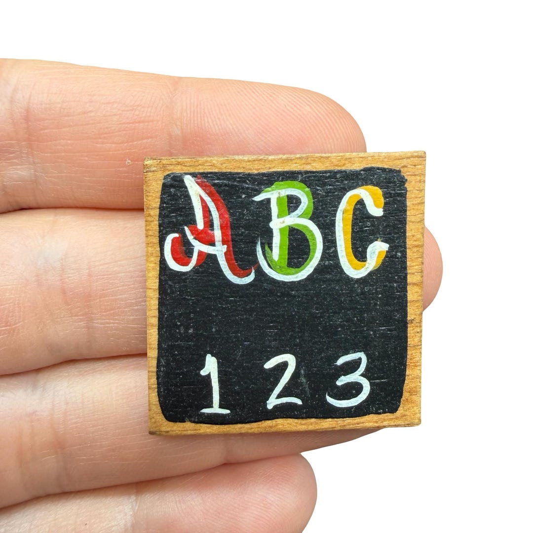 Vintage Wooden Teacher Brooch Chalkboard Pin - Etsy