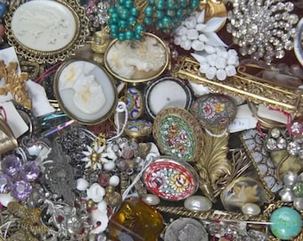 10 broches sorpresa / Lote mixto de broches / Bolsa sorpresa / Joyería misteriosa de reventa