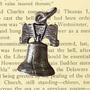 Liberty Bell Pendant Cracked Church Bell Declaration of Independence Bell Pendant