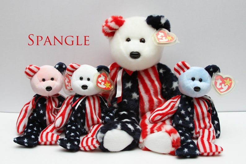 SALE TY Beanie Baby Spangle the Bear Collectible RTS Etsy
