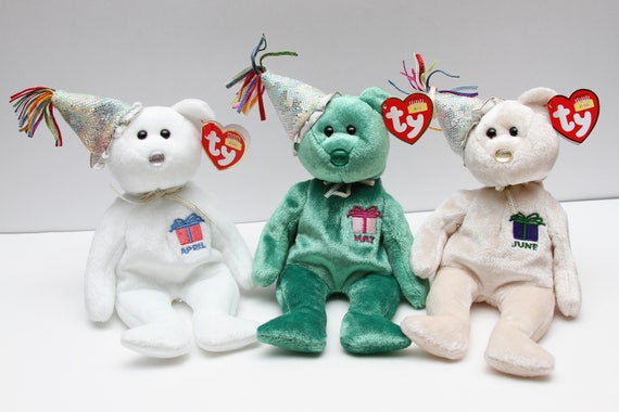 birthday bear beanie baby