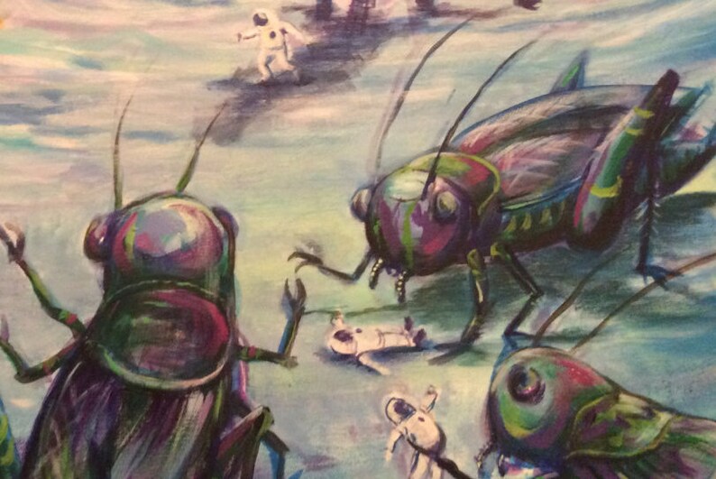 Astro-Lizard Mutant Cricket Lunar Feast | Etsy