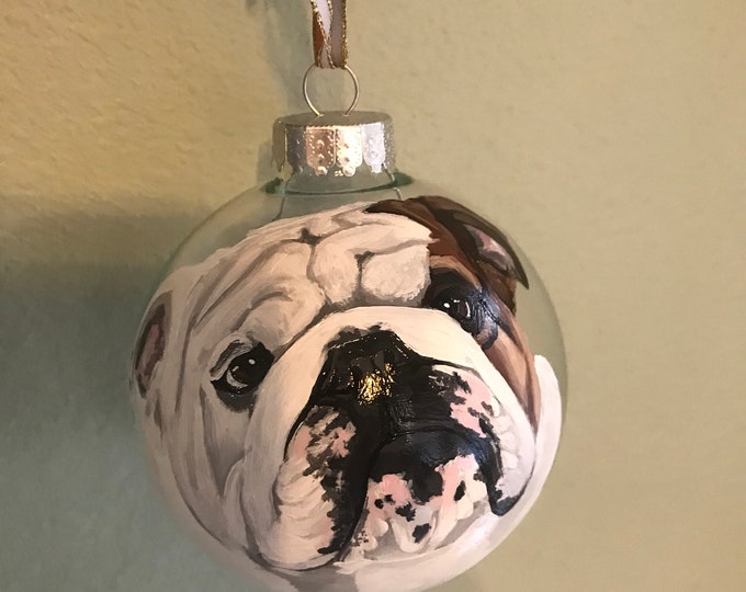 Custom English Bulldog Ornament Etsy