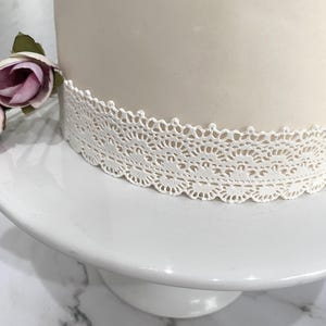 2 Edible Lace - Sugar Lace - Cake Lace - Edible Sugar Lace