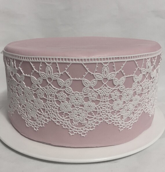 2x Dentelle De Sucre Dentelle De Gateau Dentelle De Sucre Etsy