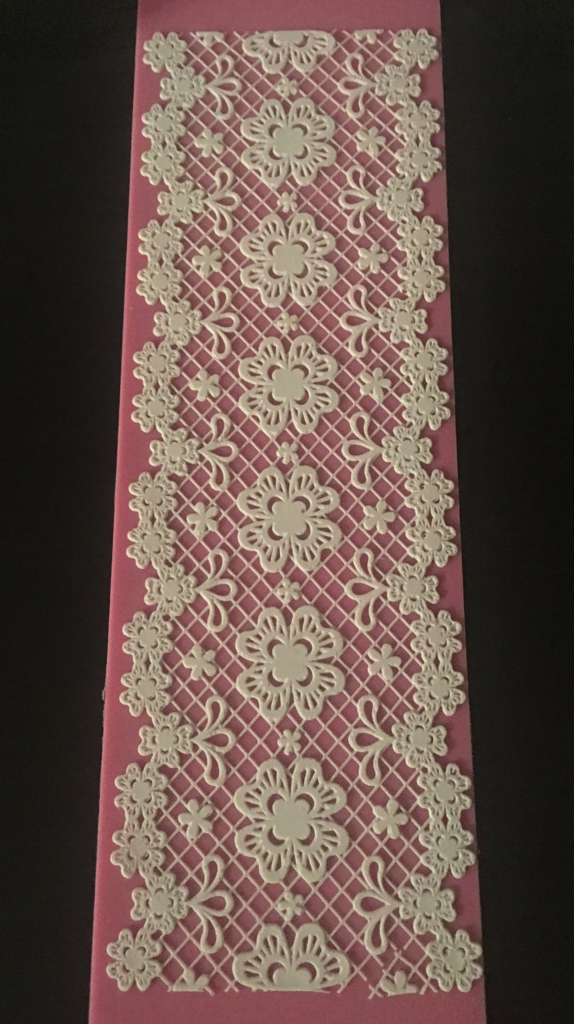 2x Edible Sugar Lace Edible Lace Cake Lace - Etsy