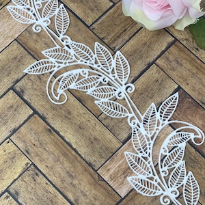2x Edible Lace, leaves edible Lace, Cake Lace, Edible Sugar Lace