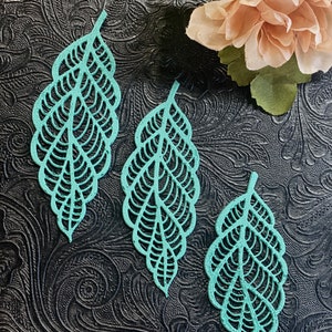 12 Sugar Lace, Lace leaves, Edible Lace, Cake Lace