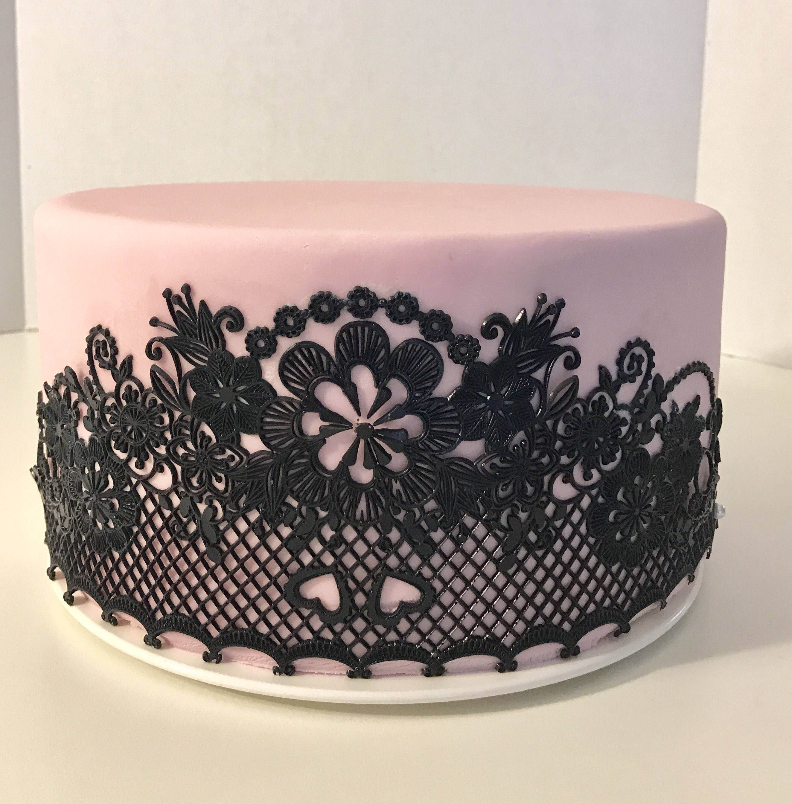 2x Edible Sugar Lace Graceland Cake Laceedible Lace Cake Etsy