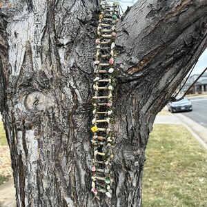 Fairy Ladder With Seashells, Flowers and Butterfly Accents Fairy House ...