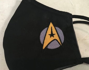 Star Trek-masker in blauw of zwart masker