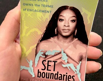 Simone Biles "SET boundaries" vinyl sticker 3 x 4 inches