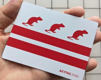 DC Rat Flag Flexible Magnet, Washington DC Parody Car Fridge Decor
