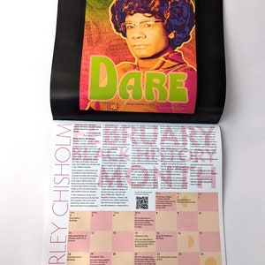 SALE perSISTERS 2024 Calendar, Remembering and Surviving, 13-months of women heroes with notable dates from feminist women's history. image 3