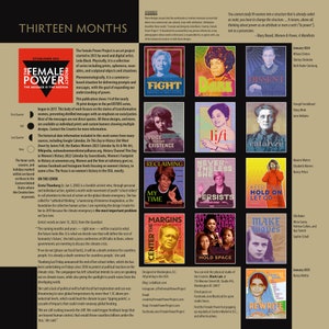 SALE perSISTERS 2024 Calendar, Remembering and Surviving, 13-months of women heroes with notable dates from feminist women's history. image 2