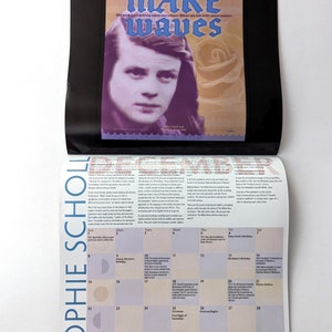 SALE perSISTERS 2024 Calendar, Remembering and Surviving, 13-months of women heroes with notable dates from feminist women's history. image 5