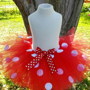 Red polka dot tutu birthday tutu ballerina tutu girls tutu infant tutu toddler tutu kids tutu princess tutu dance tutu party tutu