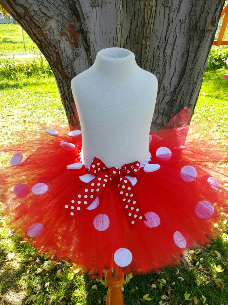 Red polka dot tutu birthday tutu ballerina tutu girls tutu infant tutu toddler tutu kids tutu princess tutu dance tutu party tutu image 1