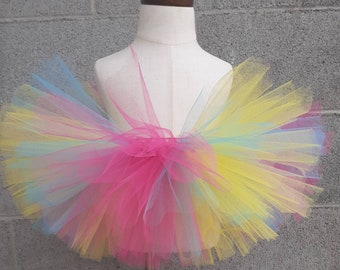 Pink yellow turquoise tutu unicorn tutu birthday princess tutu ballerina tutu toddler tutu infant tutu little girls tutu kid tutu dance tutu