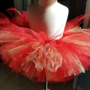 Red and gold tutu ballerina tutu princess tutu toddler tutu infant tutu girls tutu kids tutu christmas tutu xmas tutu holiday tutu image 4