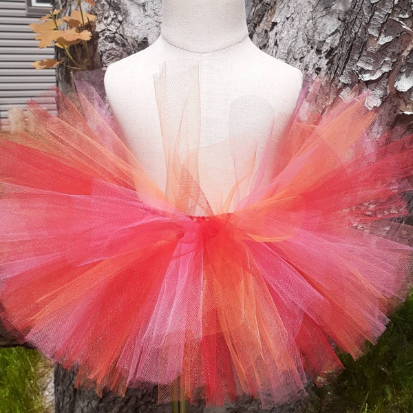 Red orange pink tutu birthday tutu sunshine tutu princess tutu fairy tutu ballerina tutu toddler tutu infant tutu kids tutu girls tutu