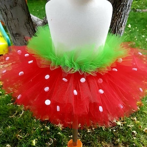 Strawberry tutu red green tutu halloween shortcake tutu fruit tutu Birthday tutu toddler tutu infant tutu girls tutu kid tutu ballerina tutu