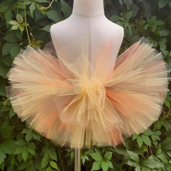 Sunflower tutu orange yellow brown tutu scarecrow tutu halloween ballerina tutu princess tutu toddler tutu infant tutu girls tutu kids tutu