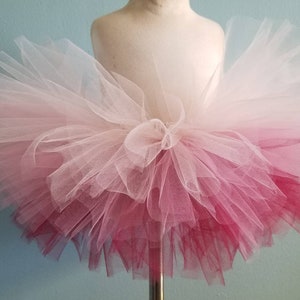 Burgundy Ombre tutu birthday tutu burgundy rose mauve blush pink tutu ballerina tutu toddler tutu infant tutu girls tutu kids tutu image 1