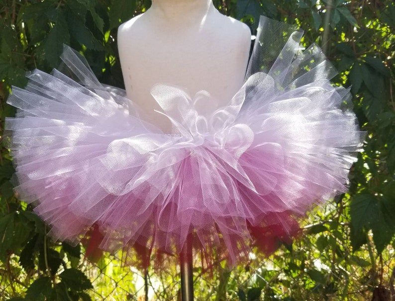 Burgundy Ombre tutu birthday tutu burgundy rose mauve blush pink tutu ballerina tutu toddler tutu infant tutu girls tutu kids tutu image 2