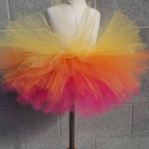Fuschia pink orange yellow ombre tutu birthday tutu sunset tutu princess tutu ballerina tutu toddler tutu infant tutu girls tutu kids tutu